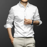 Long Sleeve Dress Shirts For Male Slim Social Business Blouse
