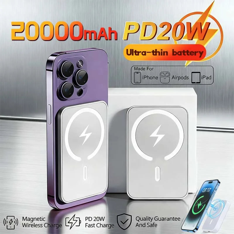 20000mAh Magnetic PowerBank Wireless