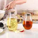 600/800/1000ml Oil Bottle Kitchen Glass Oil Pot