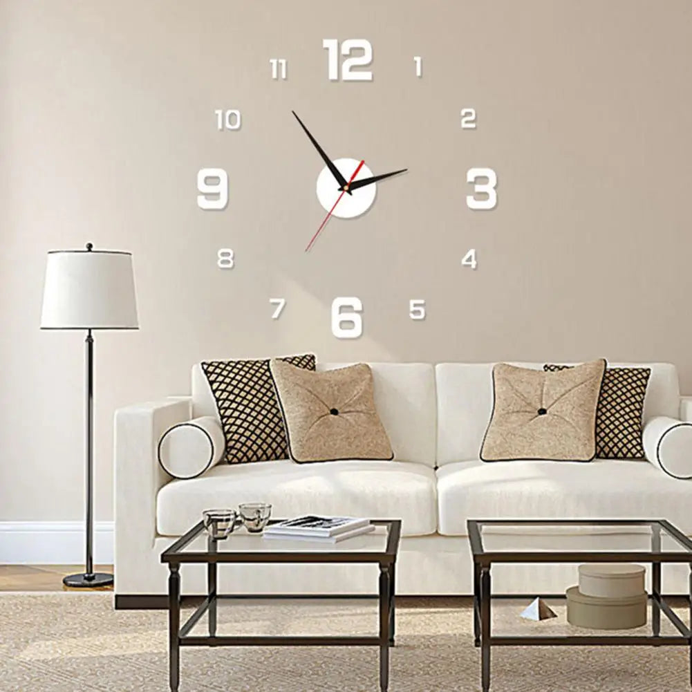 Wall Clock Precise Mute Decorative Punch-free Nordic Style